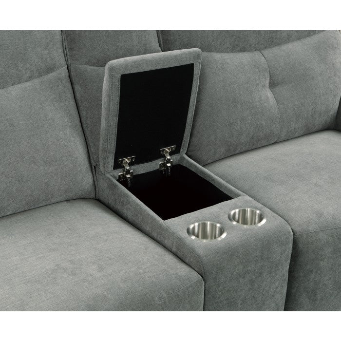 Tesoro 6-Piece Modular Power Reclining Sectional with Power Headrests and USB Ports (9509DG*6LRRRPWH)
