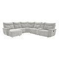 Tesoro 6-Piece Modular Reclining Sectional with Left Chaise (9509MGY*65LRR)