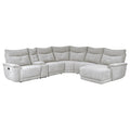 Tesoro 6-Piece Modular Reclining Sectional with Right Chaise (9509MGY*6LR5R)