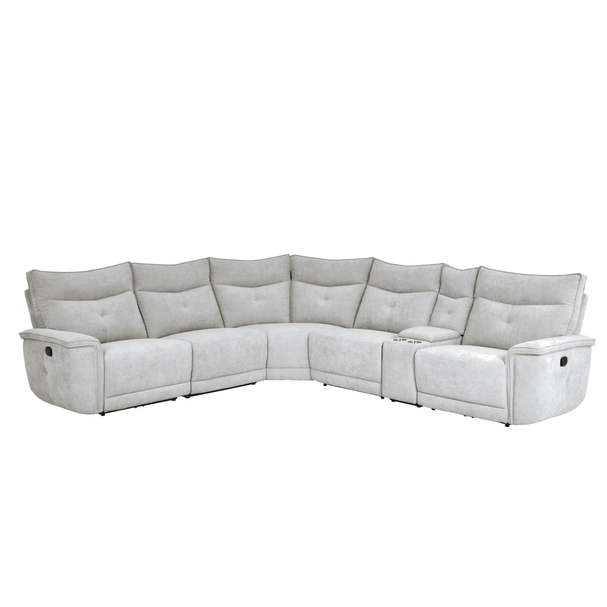 MRS-Tesoro 6-Piece Reclining Sectional front view