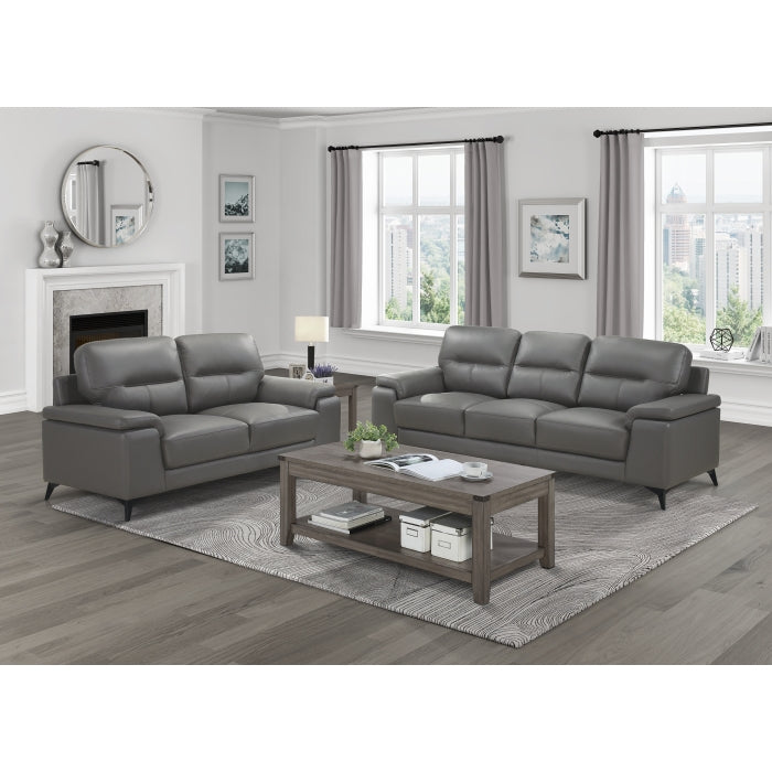 Mischa Love Seat (9514DGY-2)