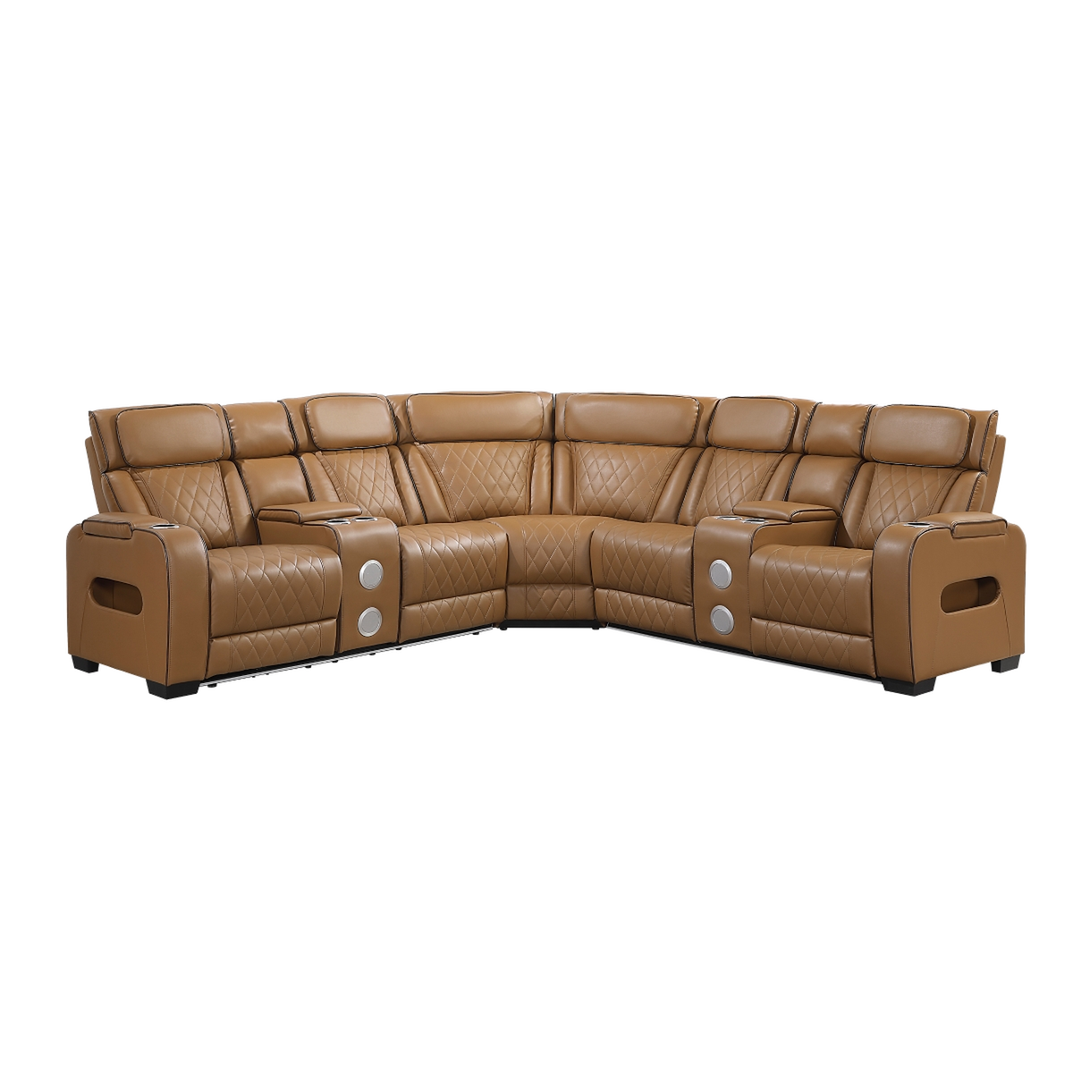 PRS-Fairway 3-Piece Power Reclining Sectional front view