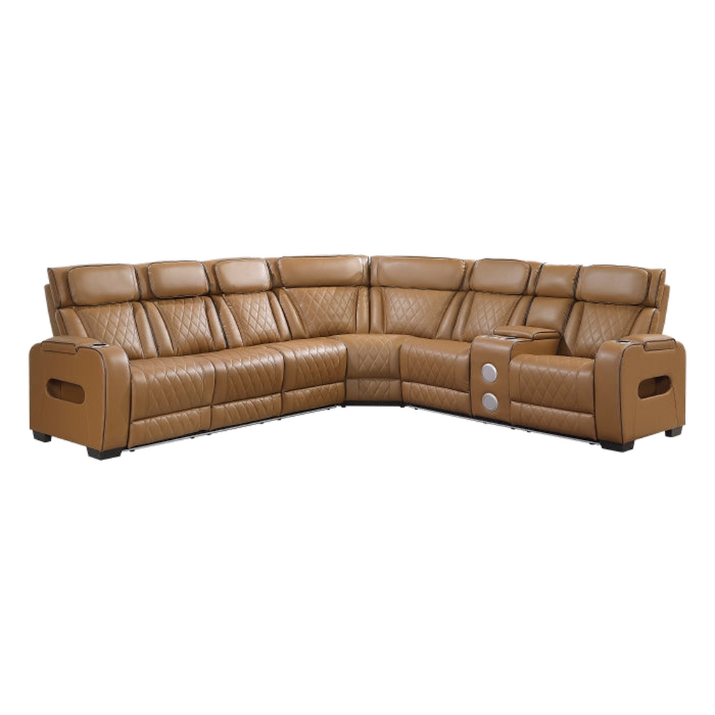 PRS-Fairway 3-Piece Power Reclining Sectional front view