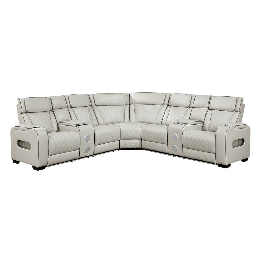 PRS-Fairway 3-Piece Power Reclining Sectional front view
