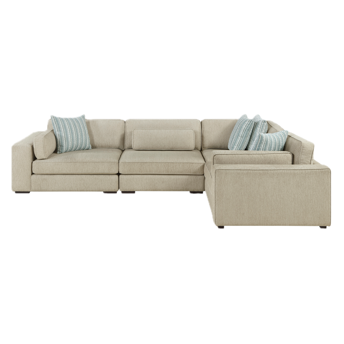 Maximize seating 4-Piece Modular Sectional Sofa