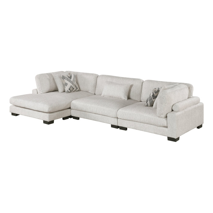 Tinley 3-Piece Modular Sectional with Chaise (9555BEG*3CRACVC)