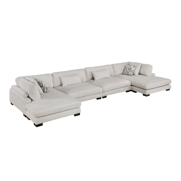 Tinley 4-Piece Modular Sectional with Chaise (9555BEG*42AC2VC)