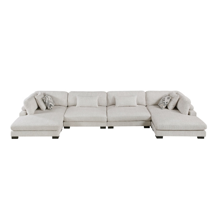 Tinley 4-Piece Modular Sectional with Chaise (9555BEG*42AC2VC)