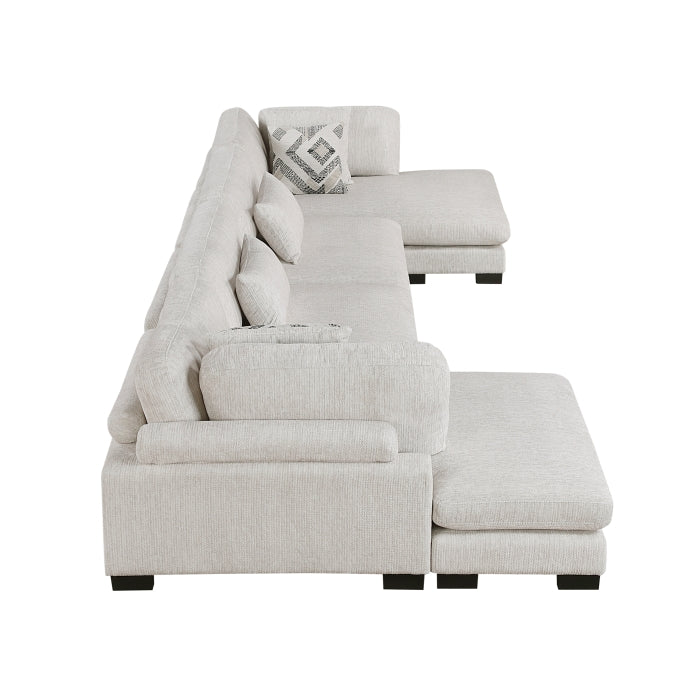 Tinley 4-Piece Modular Sectional with Chaise (9555BEG*42AC2VC)