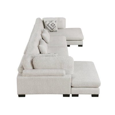 Tinley 4-Piece Modular Sectional with Chaise (9555BEG*42AC2VC)