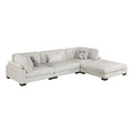 Tinley 4-Piece Modular Sectional with Ottoman (9555BEG*42CRACOT)