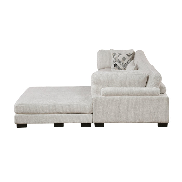 Tinley 4-Piece Modular Sectional with Ottoman (9555BEG*42CRACOT)