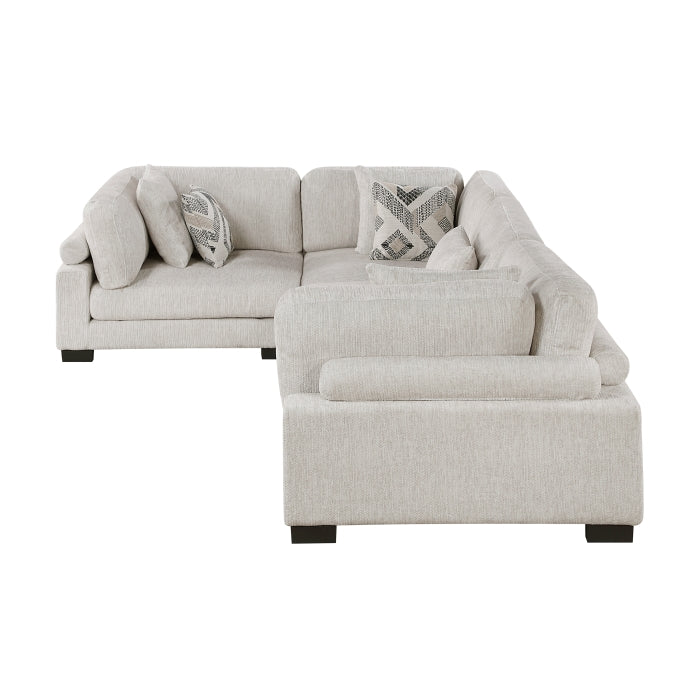 Tinley 4-Piece Modular Sectional (9555BEG*43CRAC)