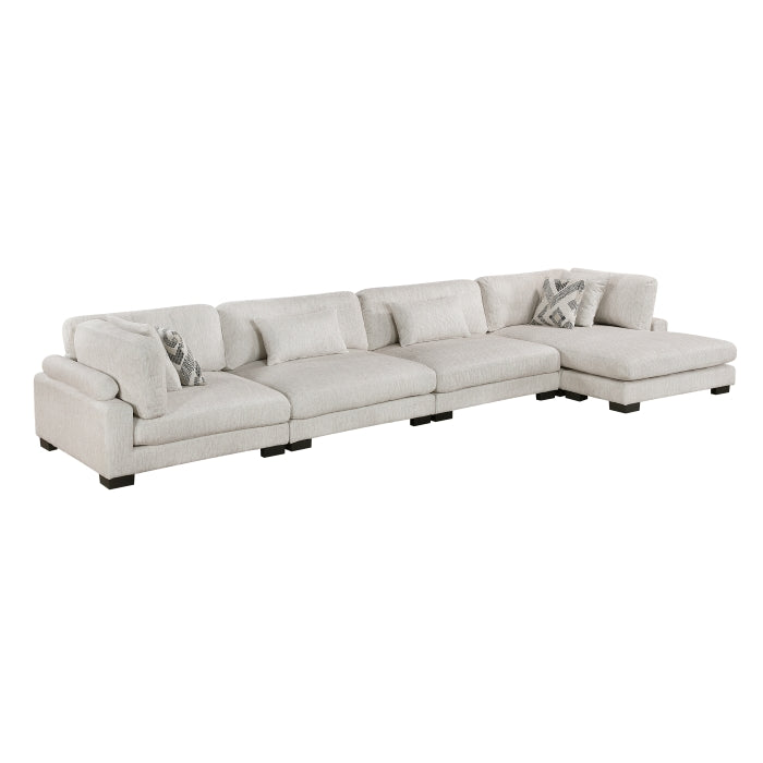 Tinley 4-Piece Modular Sectional with Chaise (9555BEG*4CR2ACVC)