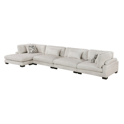 Tinley 4-Piece Modular Sectional with Chaise (9555BEG*4CR2ACVC)