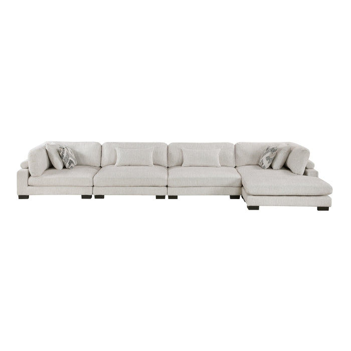 Tinley 4-Piece Modular Sectional with Chaise (9555BEG*4CR2ACVC)