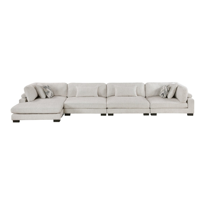 Tinley 4-Piece Modular Sectional with Chaise (9555BEG*4CR2ACVC)