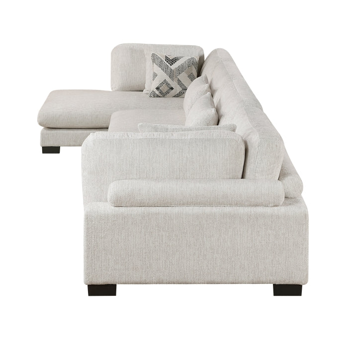 Tinley 4-Piece Modular Sectional with Chaise (9555BEG*4CR2ACVC)