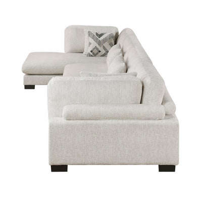 Tinley 4-Piece Modular Sectional with Chaise (9555BEG*4CR2ACVC)