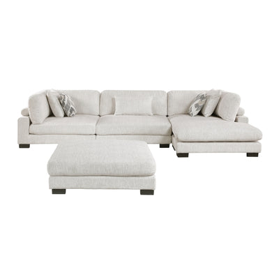 Tinley 4-Piece Modular Sectional with Chaise and Ottoman (9555BEG*4CRACVCOT)
