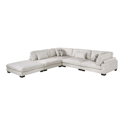 Tinley 5-Piece Modular Sectional with Ottoman (9555BEG*52CR2ACOT)