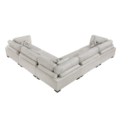 Tinley 5-Piece Modular Sectional (9555BEG*53CR2AC)