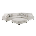 Tinley 5-Piece Modular Sectional with Ottoman (9555BEG*53CRACOT)