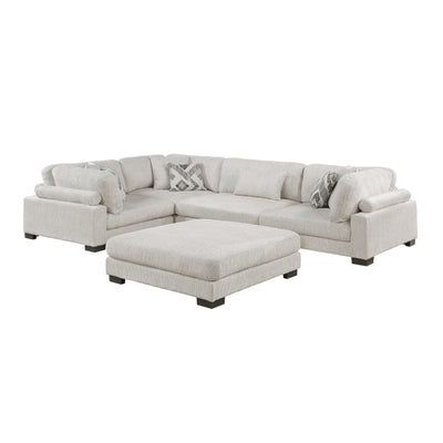 Tinley 5-Piece Modular Sectional with Ottoman (9555BEG*53CRACOT)
