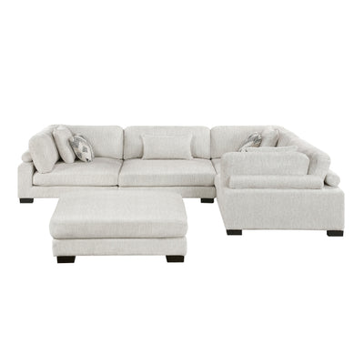 Tinley 5-Piece Modular Sectional with Ottoman (9555BEG*53CRACOT)