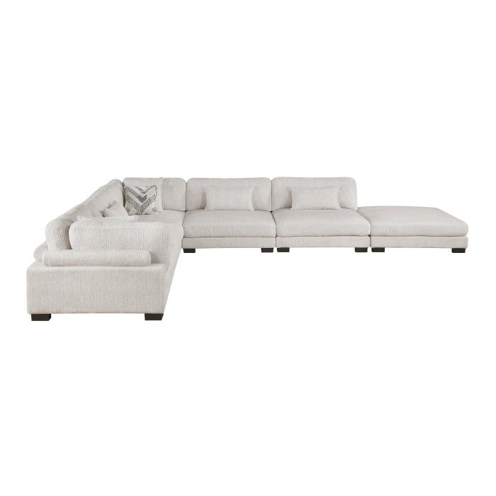 Tinley 6-Piece Modular Sectional with Ottoman (9555BEG*62CR3ACOT)
