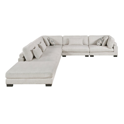 Tinley 6-Piece Modular Sectional with Ottoman (9555BEG*62CR3ACOT)