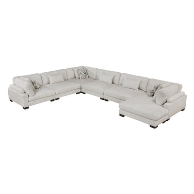 Tinley 6-Piece Modular Sectional with Chaise (9555BEG*62CR3ACVC)