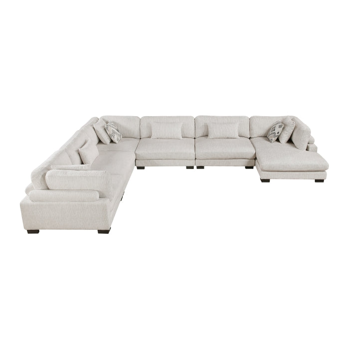 Tinley 6-Piece Modular Sectional with Chaise (9555BEG*62CR3ACVC)