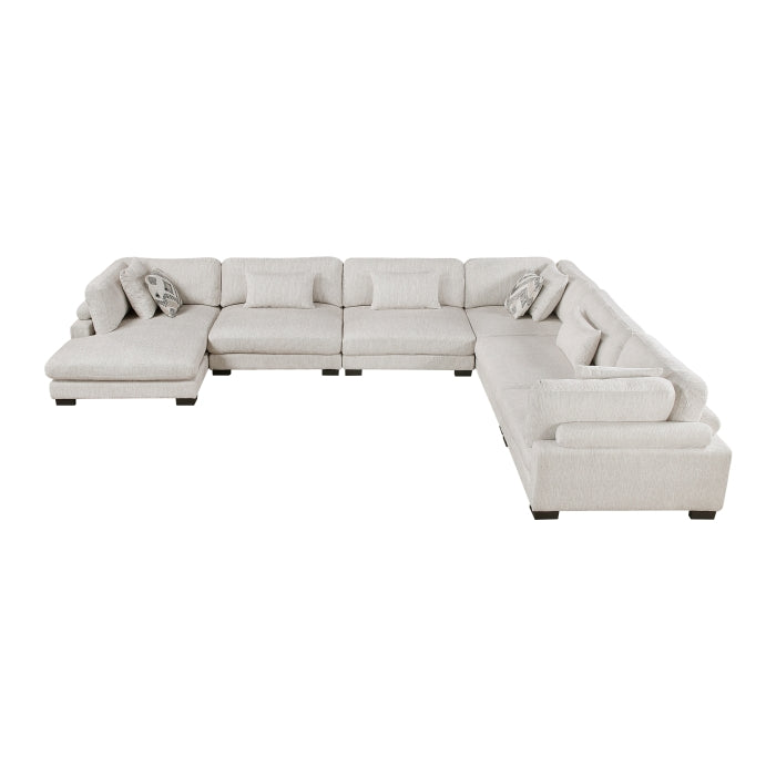 Tinley 6-Piece Modular Sectional with Chaise (9555BEG*62CR3ACVC)