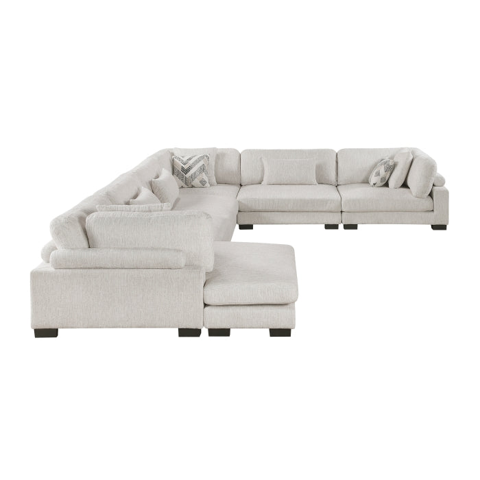 Tinley 6-Piece Modular Sectional with Chaise (9555BEG*62CR3ACVC)