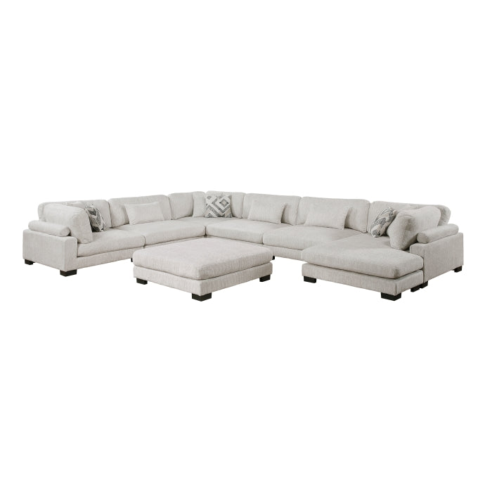 Tinley 7-Piece Modular Sectional with Ottoman (9555BEG*72CR3ACVCOT)