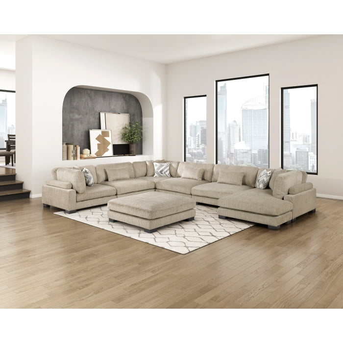 Tinley Ottoman (9555BRW-4)