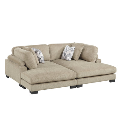 Tinley 2-Piece Chaises (9555BRW*2VC)