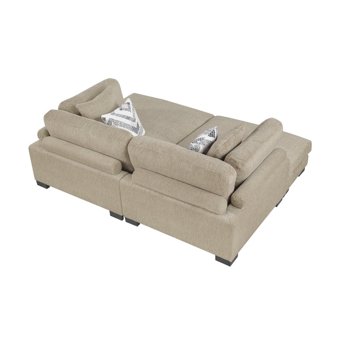 Tinley 2-Piece Chaises (9555BRW*2VC)