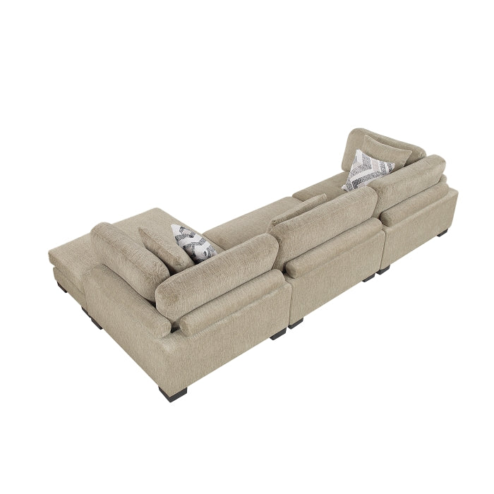 Tinley 3-Piece Modular Sectional with Chaise (9555BRW*3CRACVC)