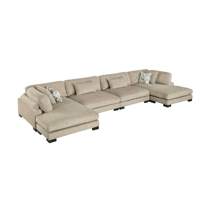 Tinley 4-Piece Modular Sectional with Chaise (9555BRW*42AC2VC)