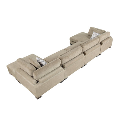 Tinley 4-Piece Modular Sectional with Chaise (9555BRW*42AC2VC)