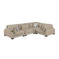 Tinley 4-Piece Modular Sectional (9555BRW*43CRAC)