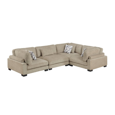 Tinley 4-Piece Modular Sectional (9555BRW*43CRAC)