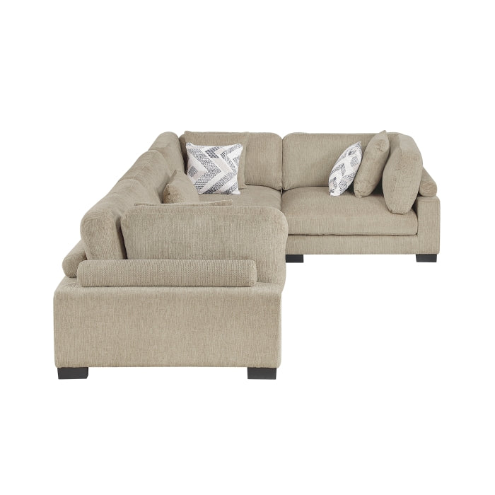 Tinley 4-Piece Modular Sectional (9555BRW*43CRAC)