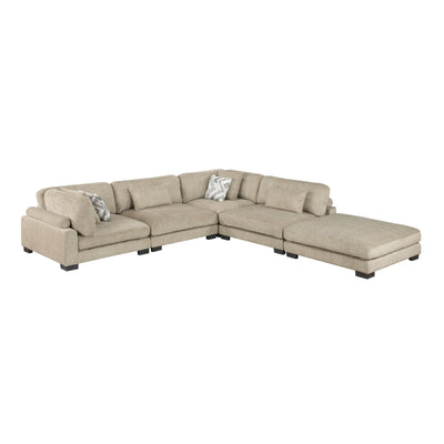 Tinley 5-Piece Modular Sectional with Ottoman (9555BRW*52CR2ACOT)