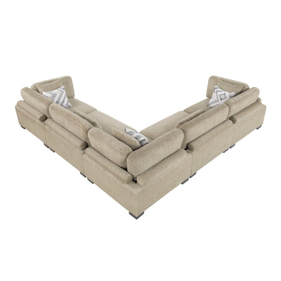 Tinley 5-Piece Modular Sectional (9555BRW*53CR2AC)