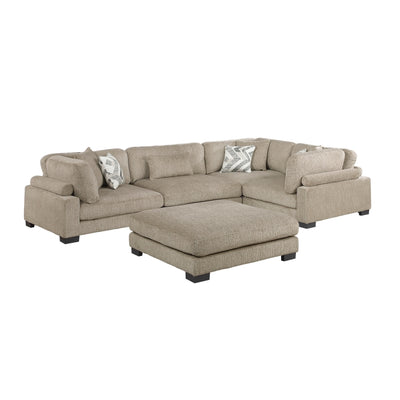 Tinley 5-Piece Modular Sectional with Ottoman (9555BRW*53CRACOT)