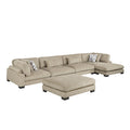 Tinley 5-Piece Modular Sectional with Chaise and Ottoman (9555BRW*5CR2ACVCOT)