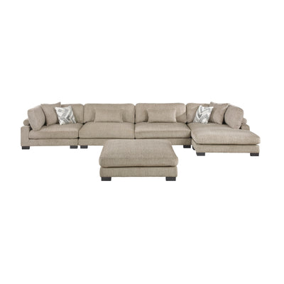 Tinley 5-Piece Modular Sectional with Chaise and Ottoman (9555BRW*5CR2ACVCOT)